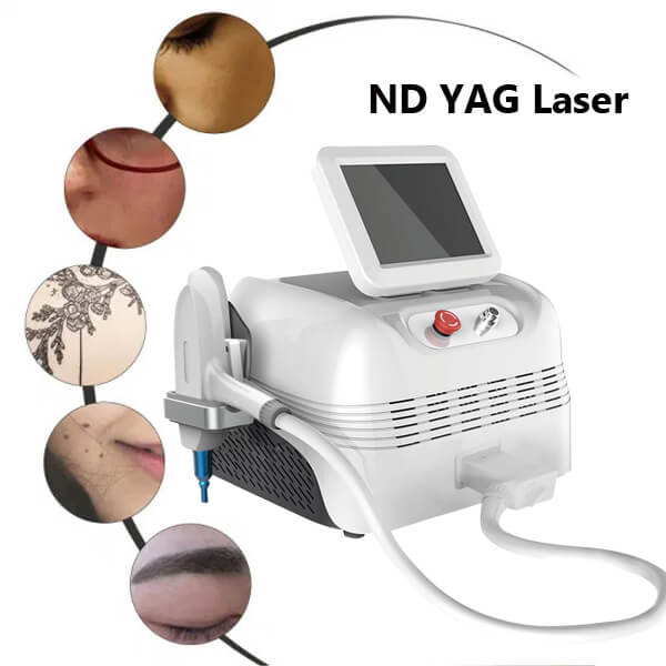 Tattoo removal treatment with Q-switched ND YAG laser